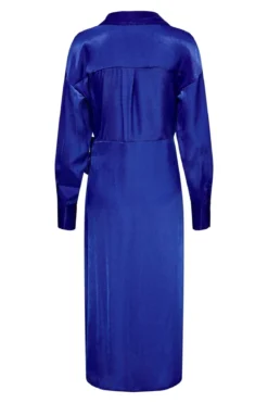 Mille Langærmet Midi Kjole - Sodalite Blue