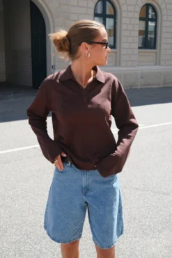 Millie Polo - Seal Brown