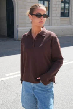 Millie Polo - Seal Brown