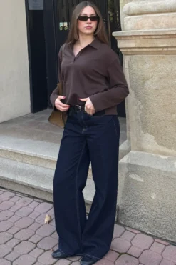 Millie Polo - Seal Brown