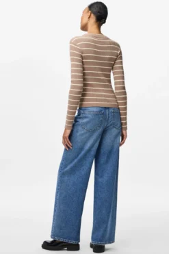 Mira New O-Neck Knit - Greige/Birk