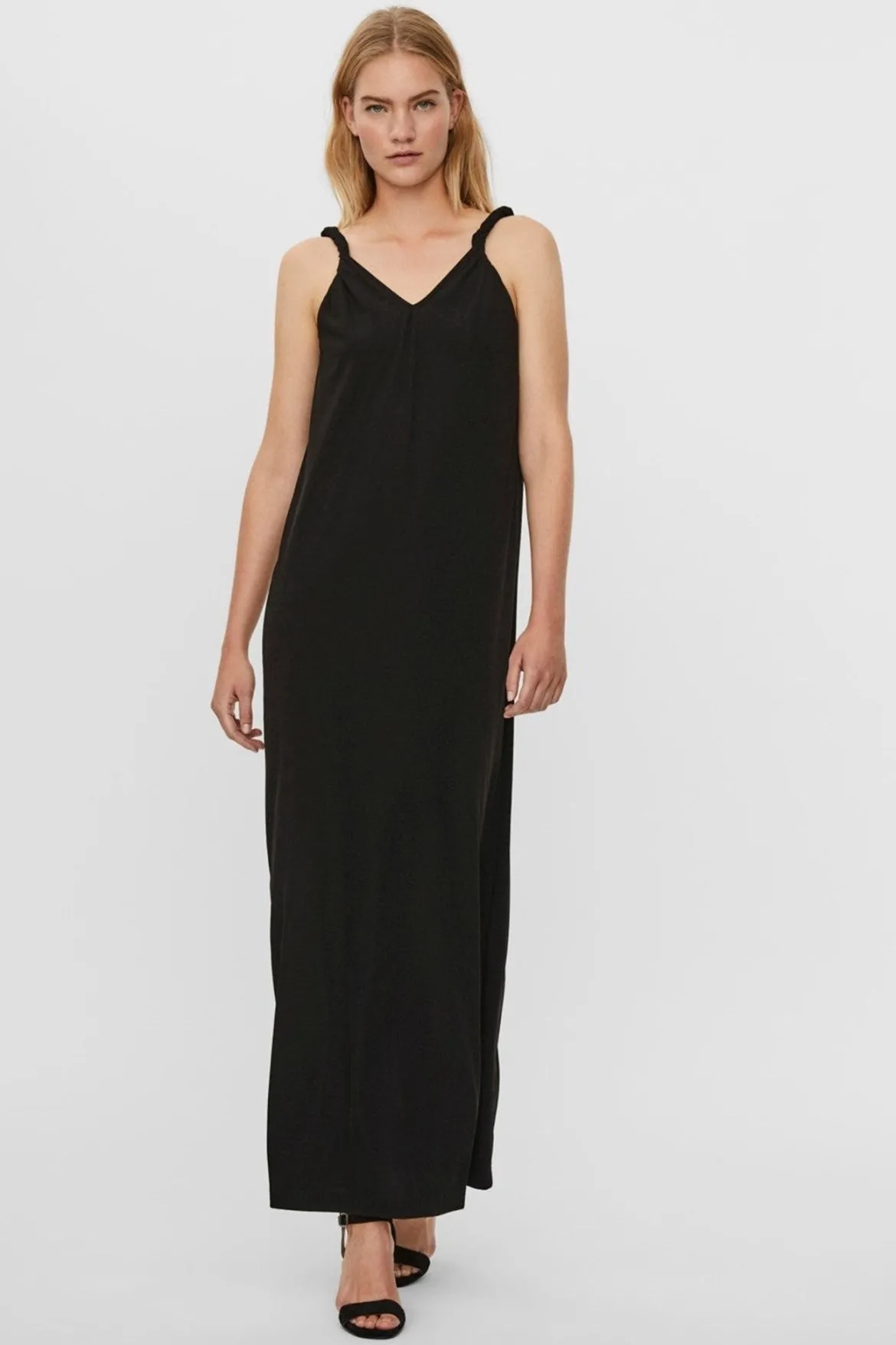 Molly Strap Ankle Dress - Sort