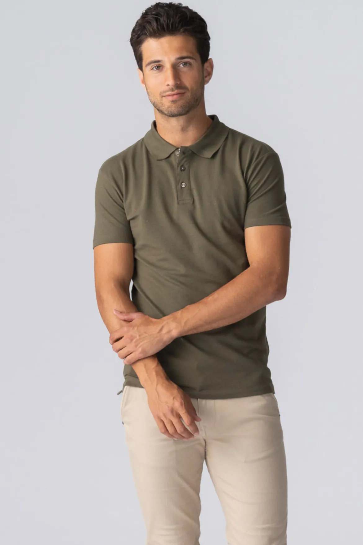 Muscle Polo Shirt - Armygrøn