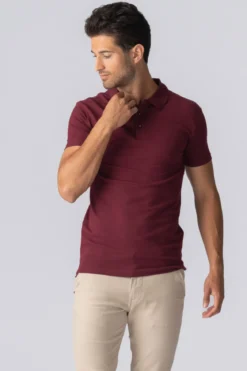 Muscle Polo Shirt - Bordeaux