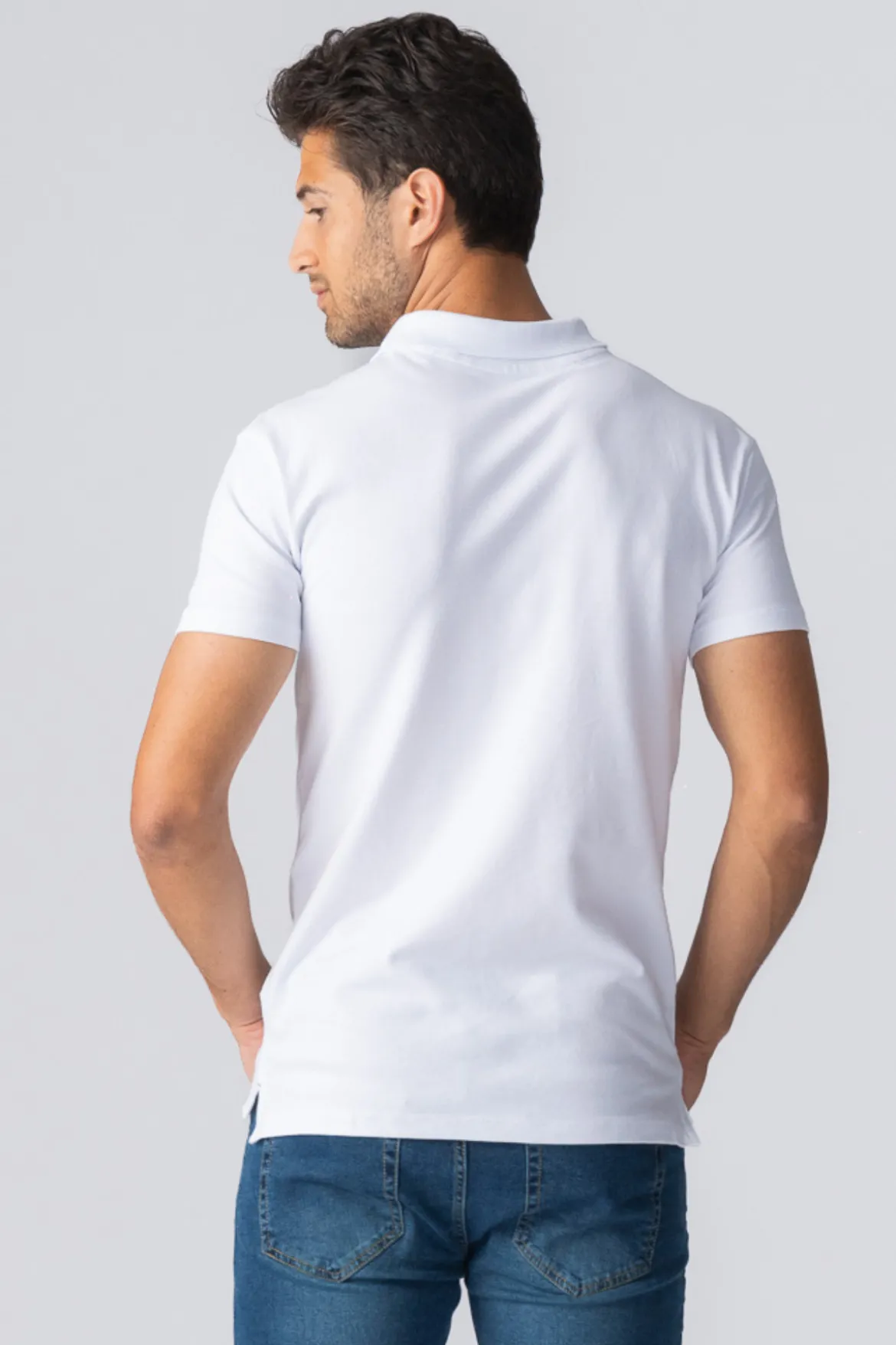 Muscle Polo Shirt - Hvid