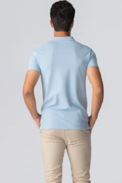 Muscle Polo Shirt - Lyseblå