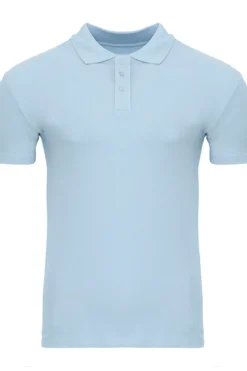 Muscle Polo Shirt - Lyseblå