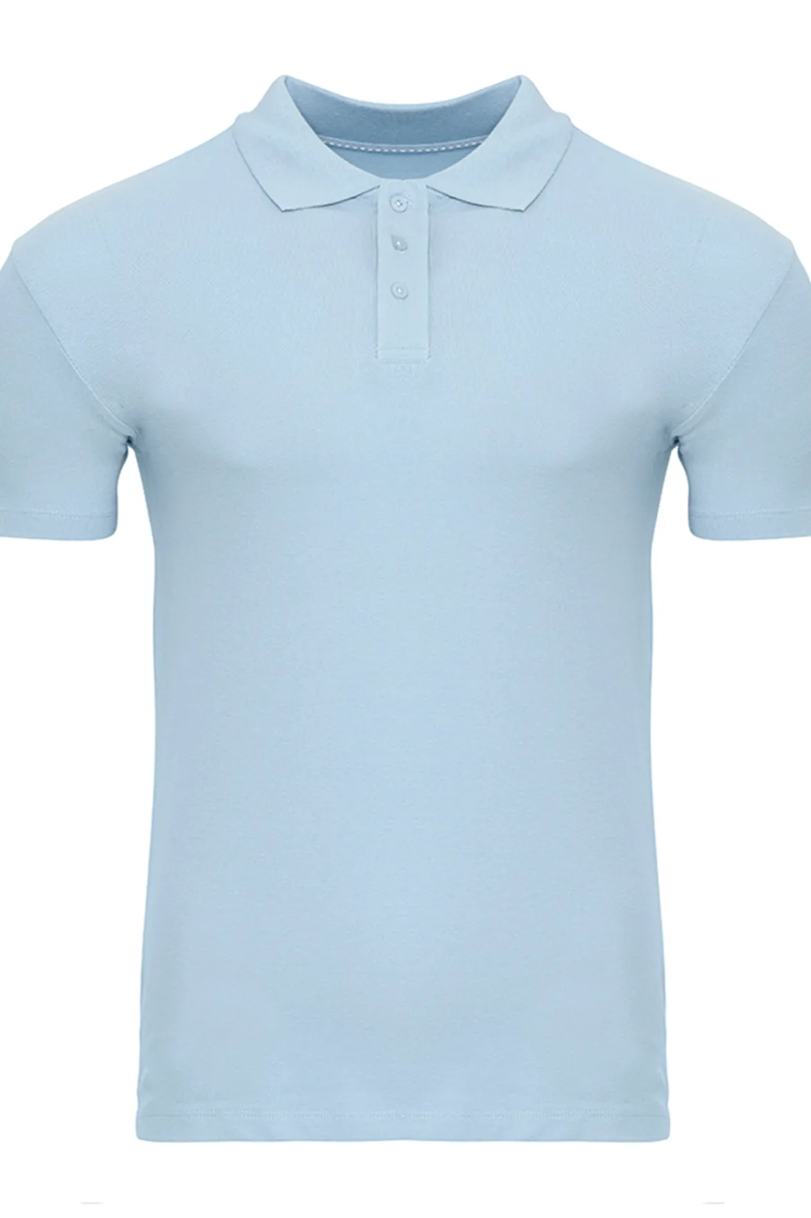 Muscle Polo Shirt - Lyseblå