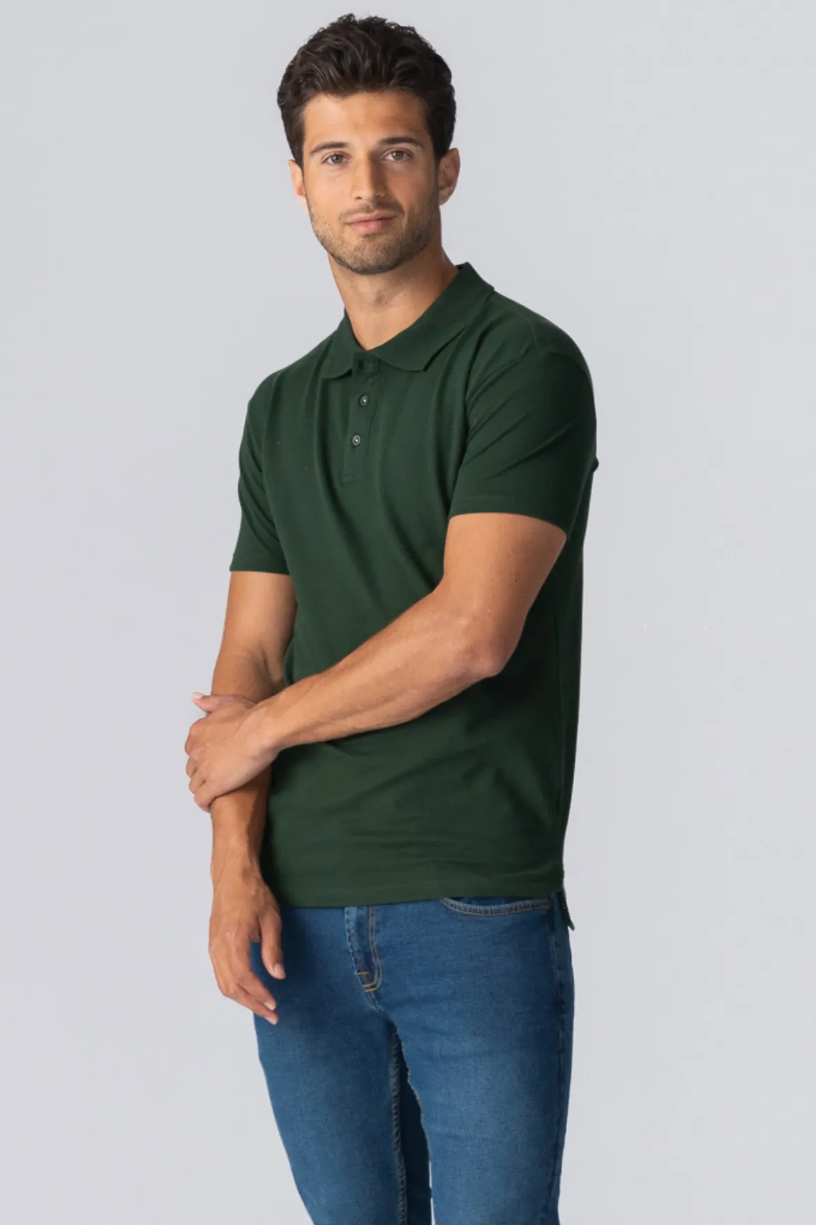 Muscle Polo Shirt - Mørkegrøn