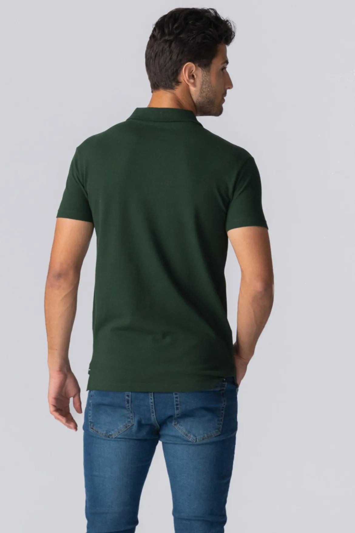 Muscle Polo Shirt - Mørkegrøn