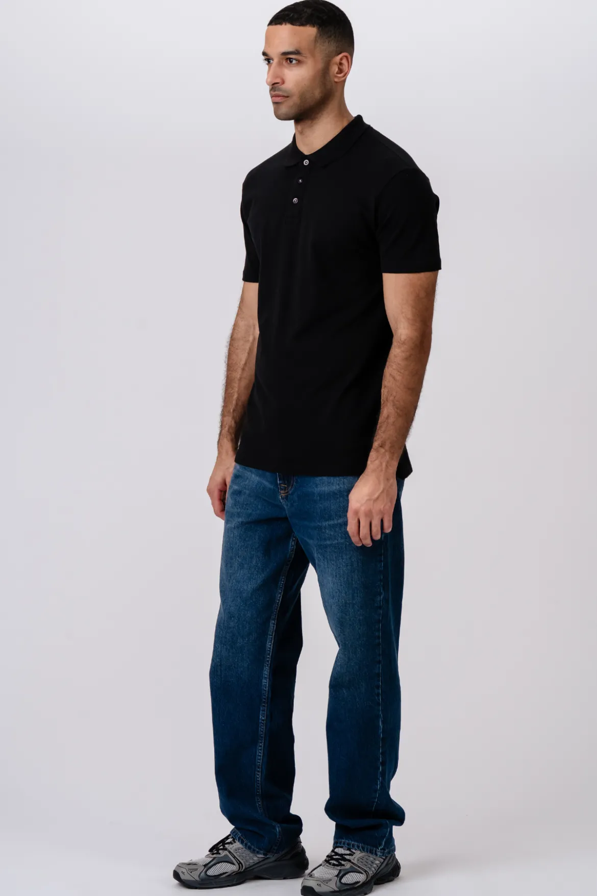 Muscle Polo Shirt - Sort