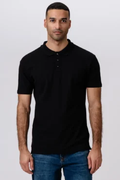 Muscle Polo Shirt - Sort