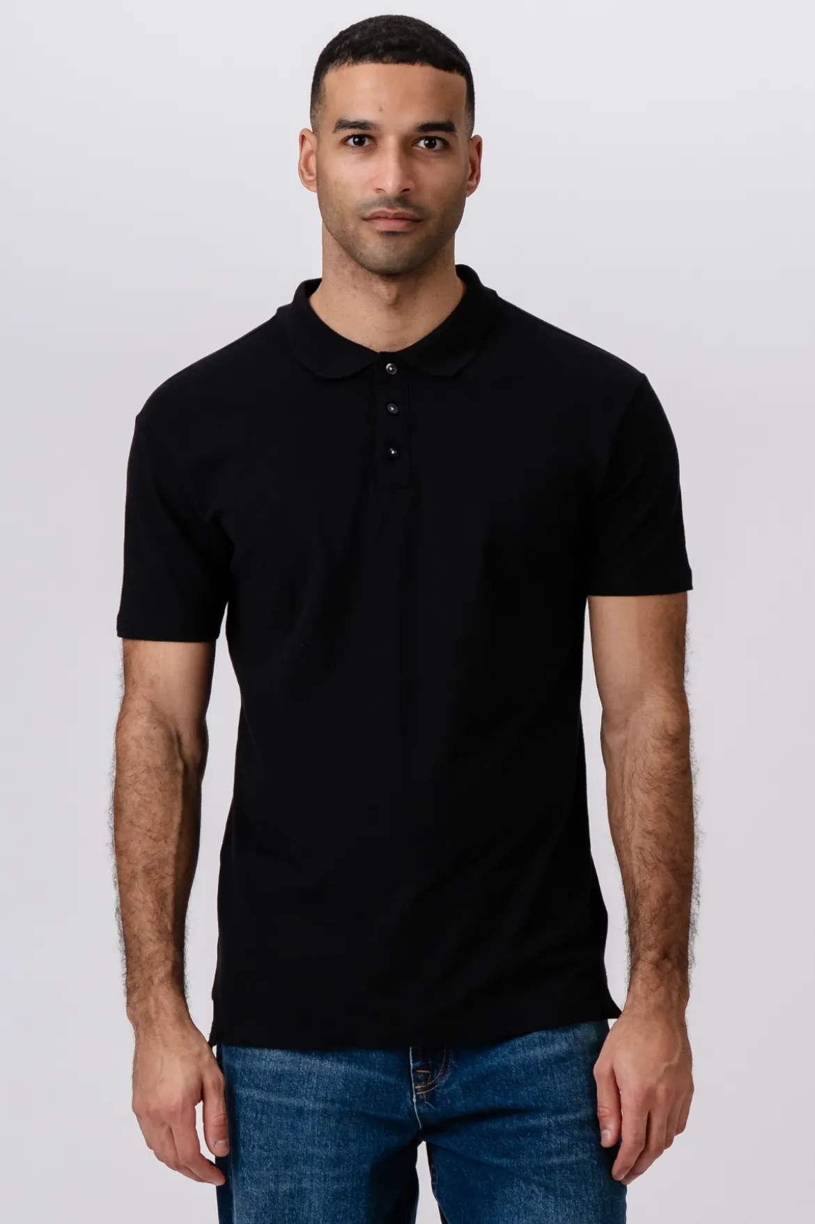 Muscle Polo Shirt - Sort