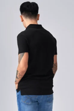 Muscle Polo Shirt - Sort