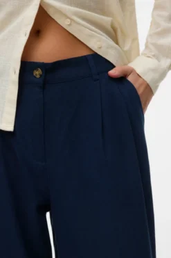 Mymilo Nila Mw Dad Pants - Navy Blazer
