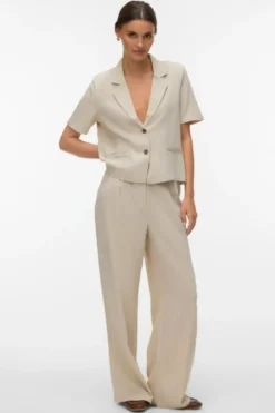 Mymilo Short Blazer - Silver Lining