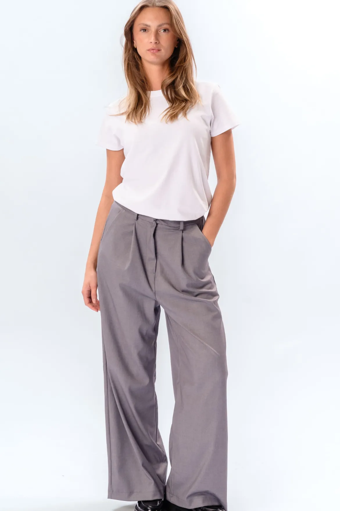 Nadia Pants - Lyse grå