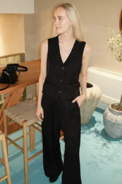 Nadia Vest og Pants - Sort