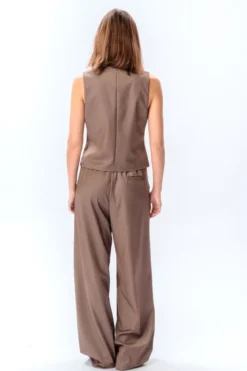 Nadia Vest og Pants - Taupe