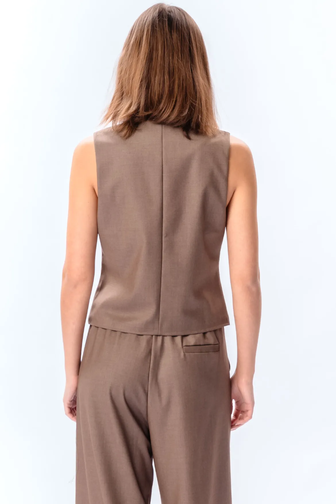 Nadia Vest - Taupe
