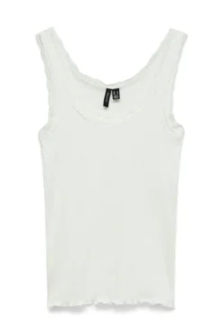 Nana Lace Tank Top - Snow White