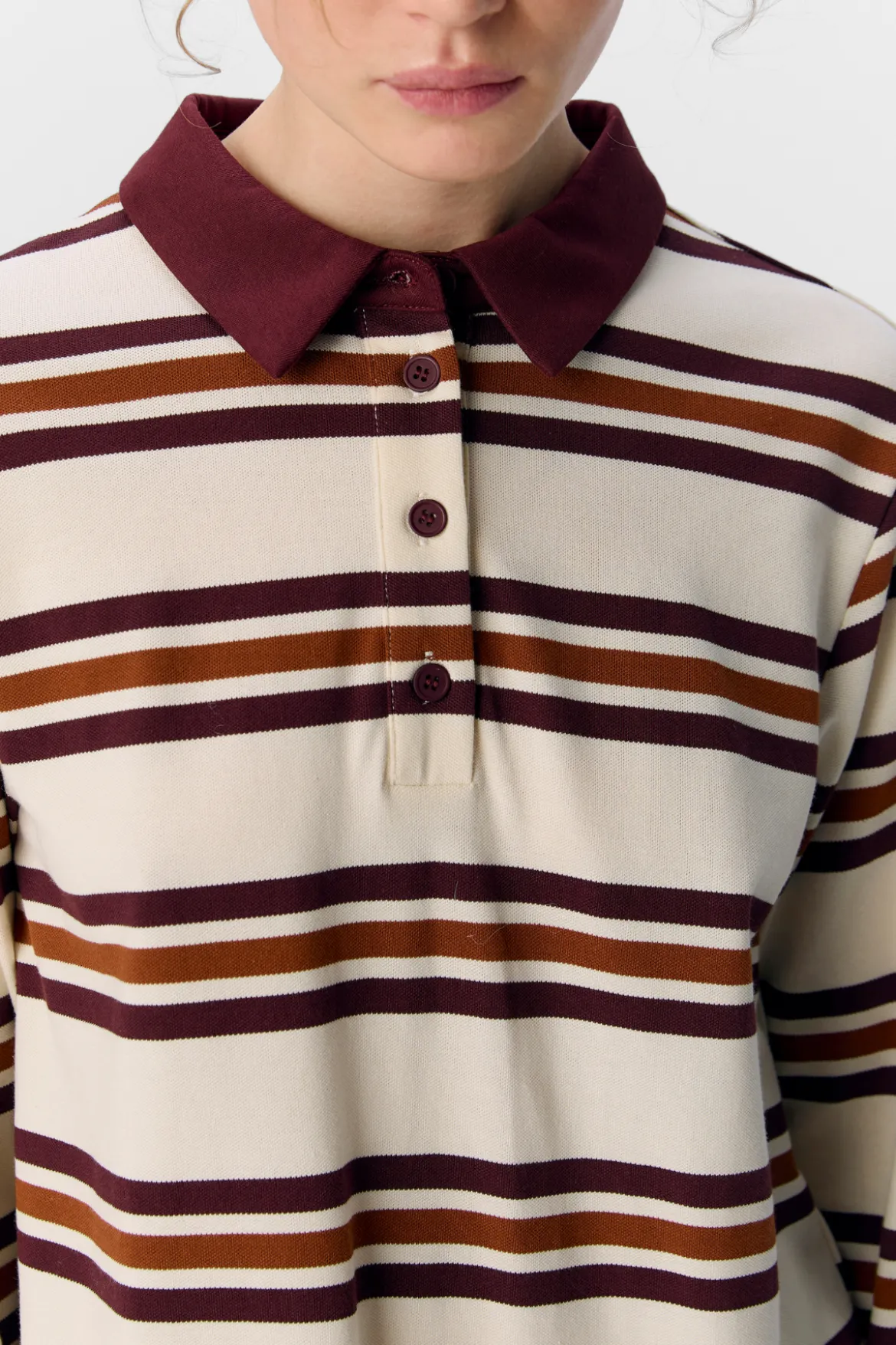 Nana L/S Polo Top - Java