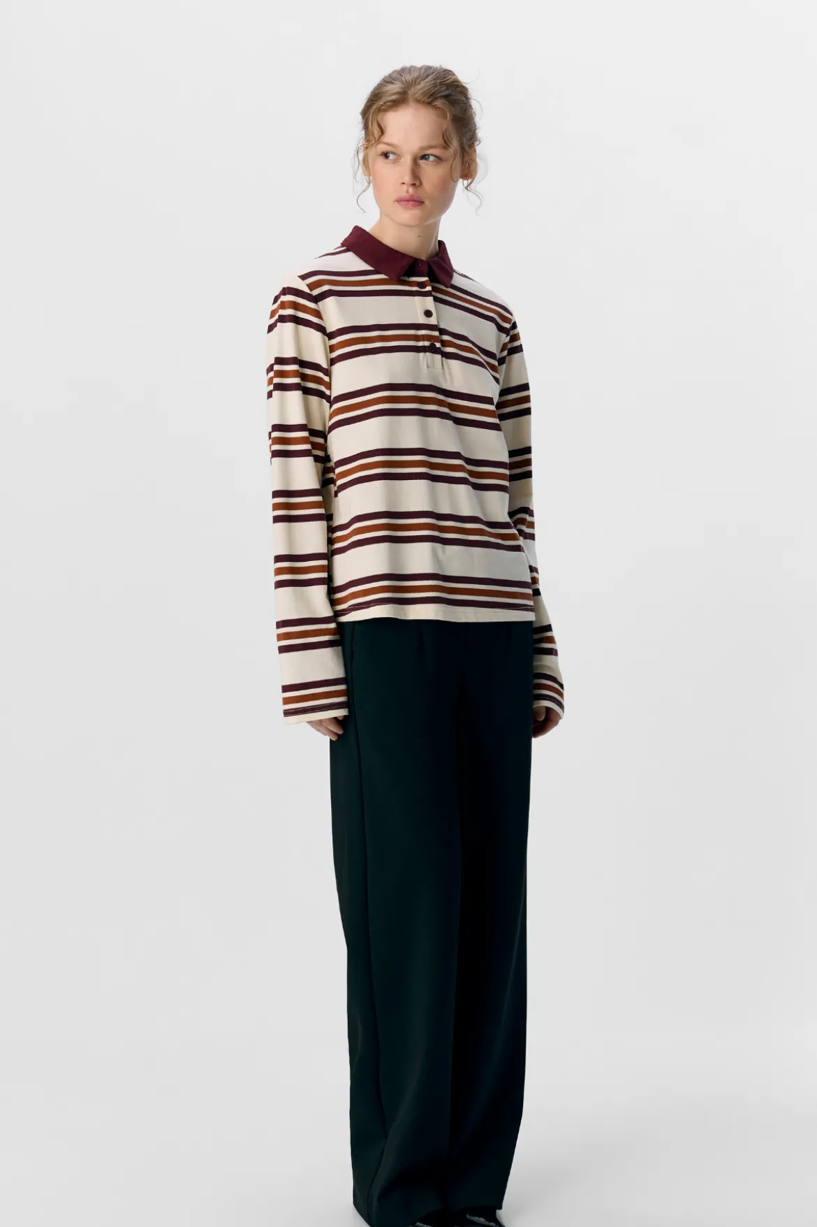 Nana L/S Polo Top - Java