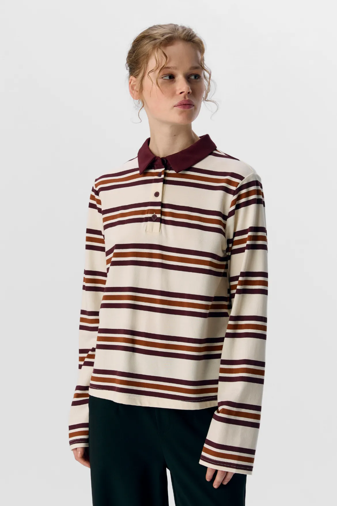 Nana L/S Polo Top - Java