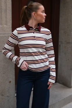 Nana L/S Polo Top - Java