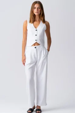 Natalie Pants - Hvid