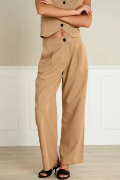 Natalie Pants - Lysebrun
