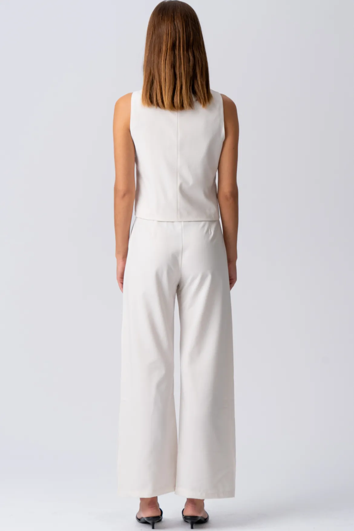 Natalie Vest og Bukser - Lyse Beige