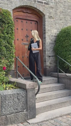 Natalie Vest og Bukser - Sort