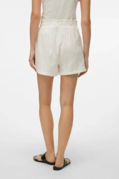 Natali High Waist Shorts - Snow White