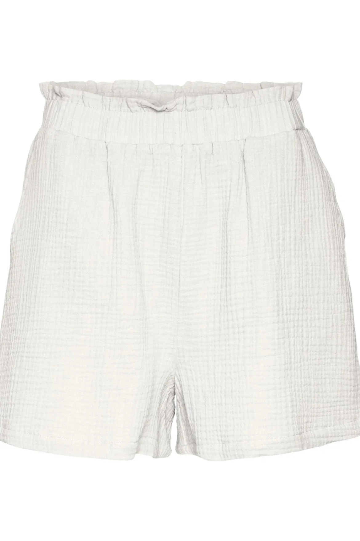 Natali High Waist Shorts - Snow White