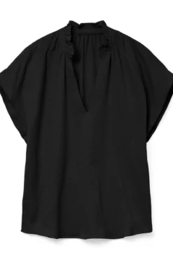 Natali V-Neck Top - Sort