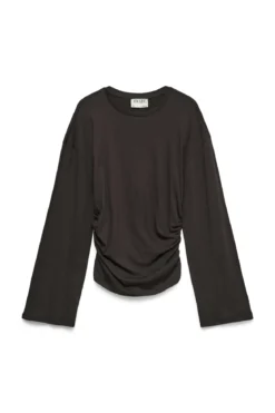 Navaro O-Neck Top - Chocolate Torte