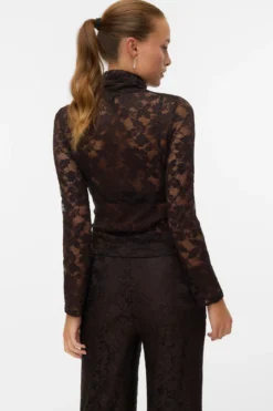 Neline Højhalset Top - Chokoladekage