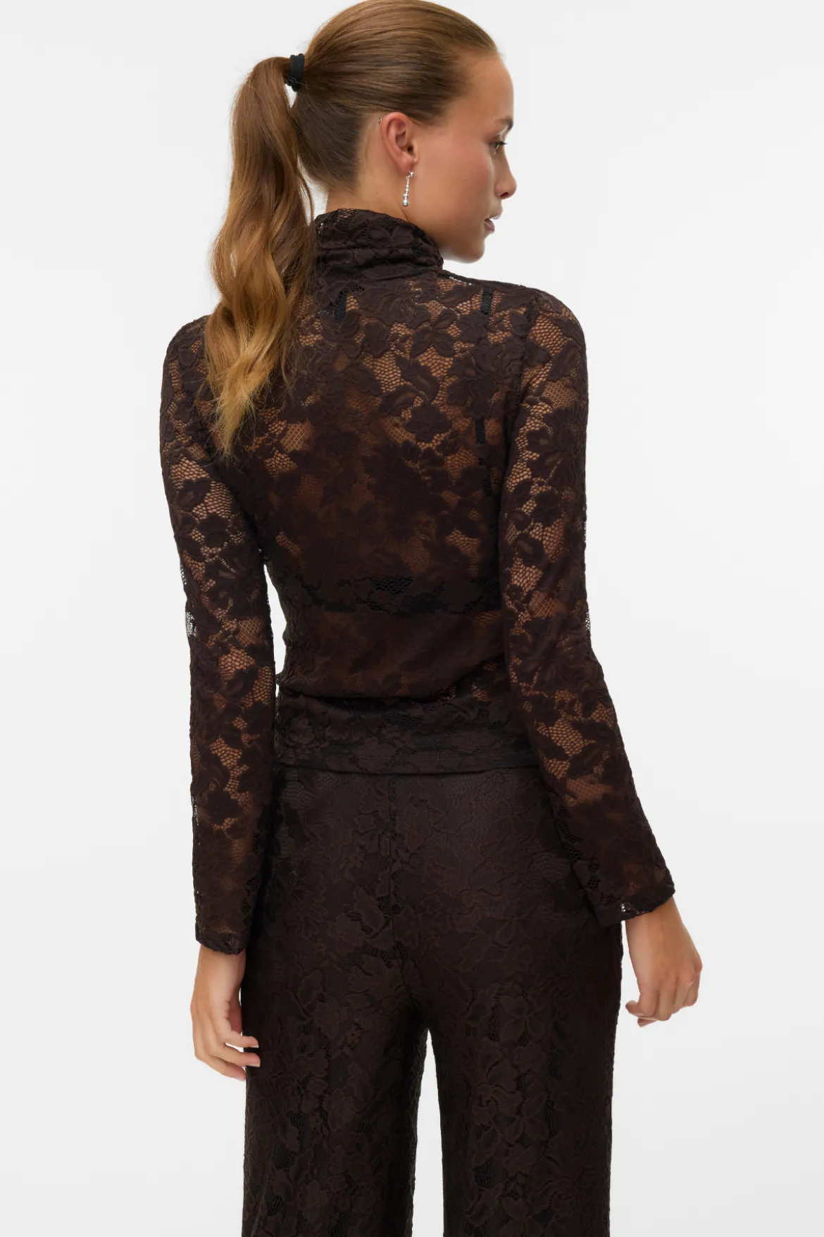 Neline Højhalset Top - Chokoladekage