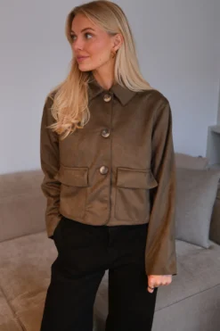 Nelly Kort Jakke - Army
