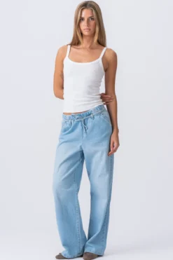 Nicole Baggy Jeans - Lyseblå