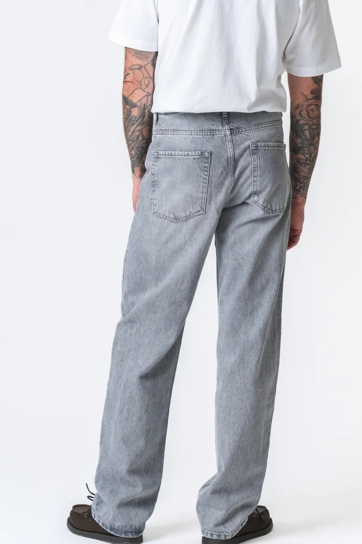 Noah Loose Fit Jeans - Grå Denim