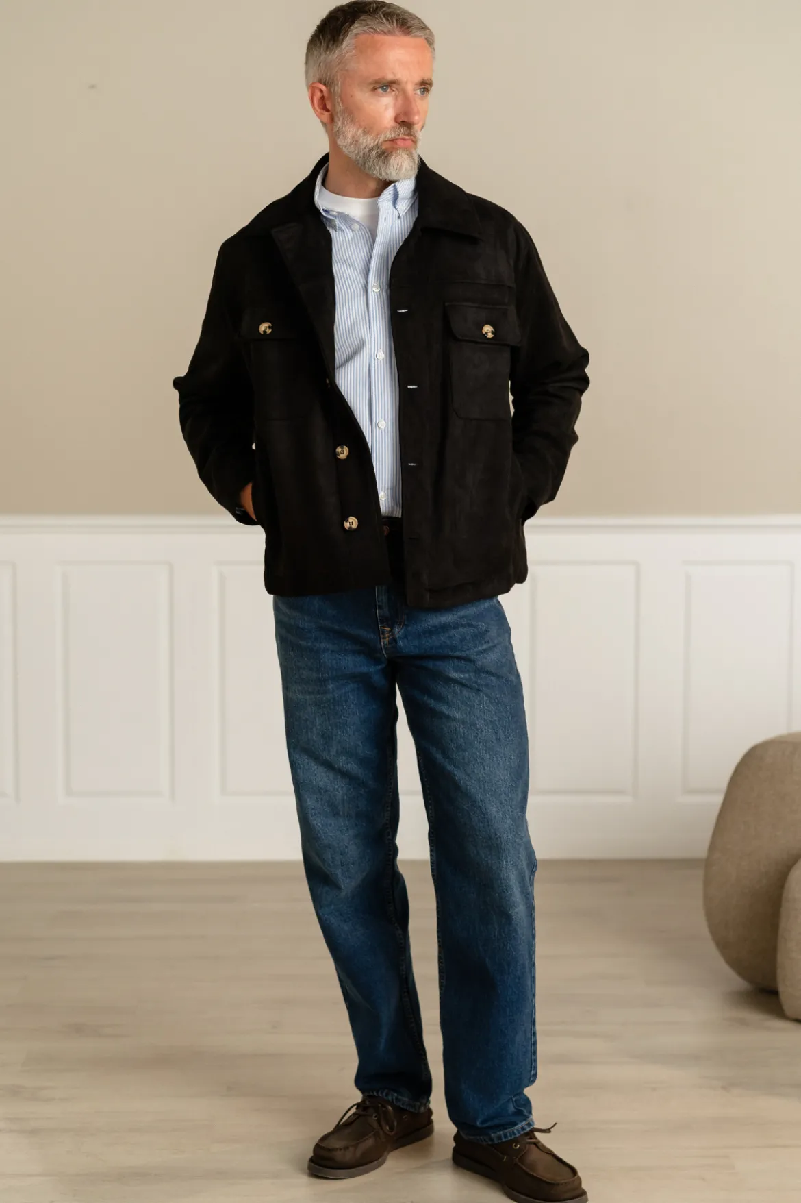 Noah Loose Fit Jeans - Mørkeblå Denim
