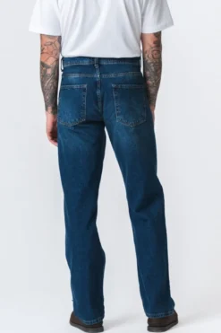 Noah Loose Fit Jeans - Mørkeblå Denim