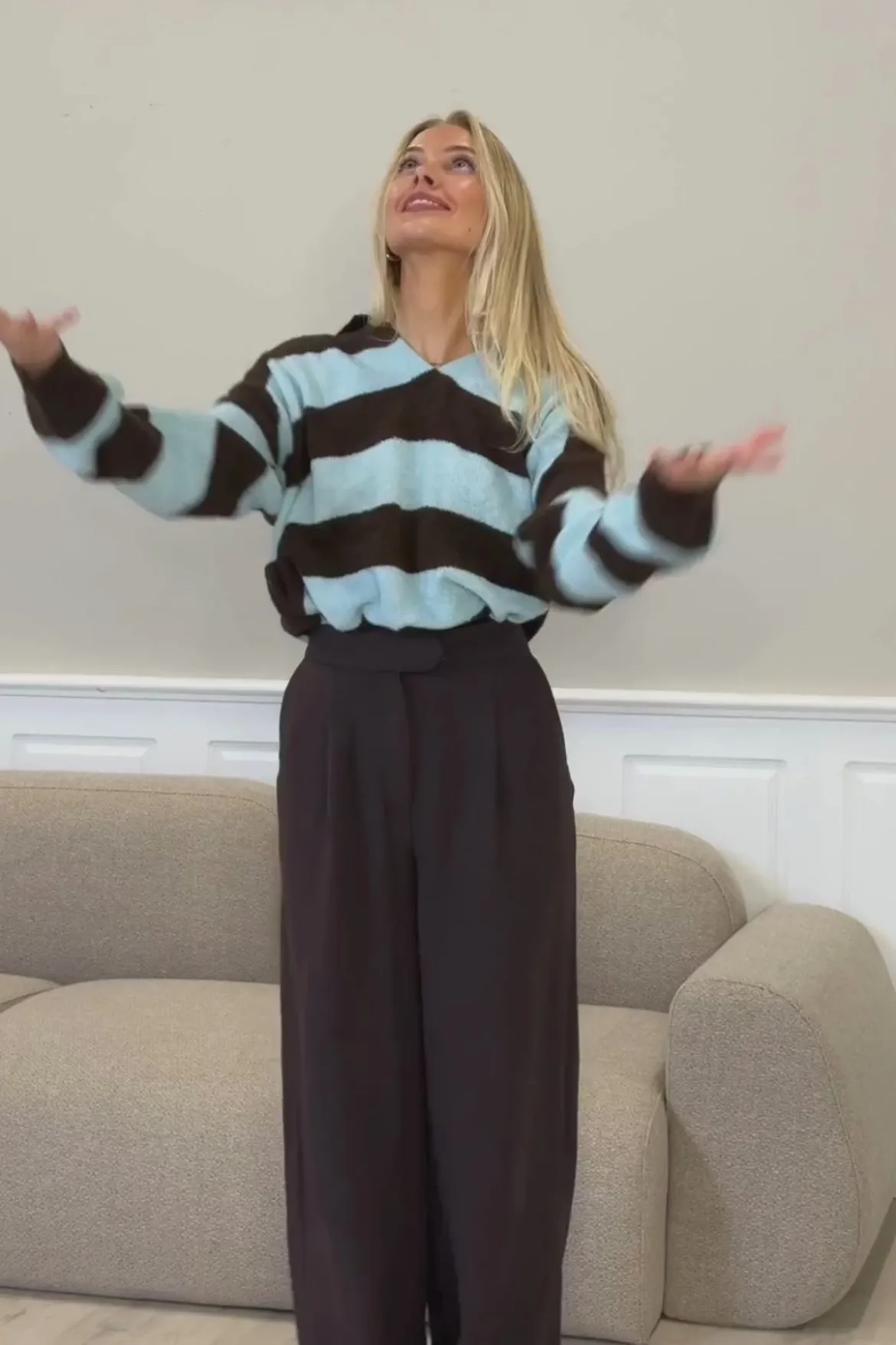 Nora Strik - Bordeaux/Dyb Blå