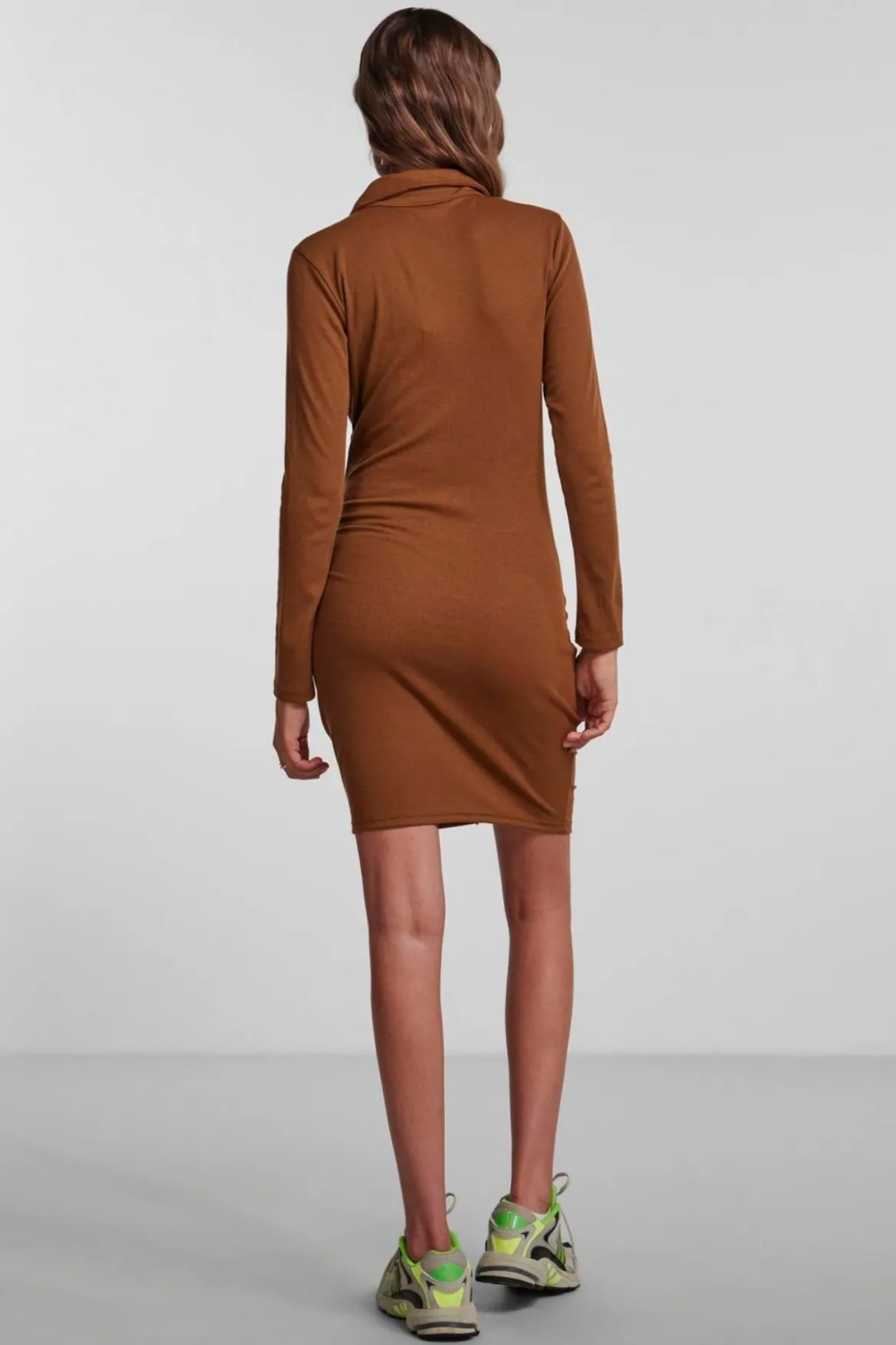 Norma Long Sleeve Dress - Brun