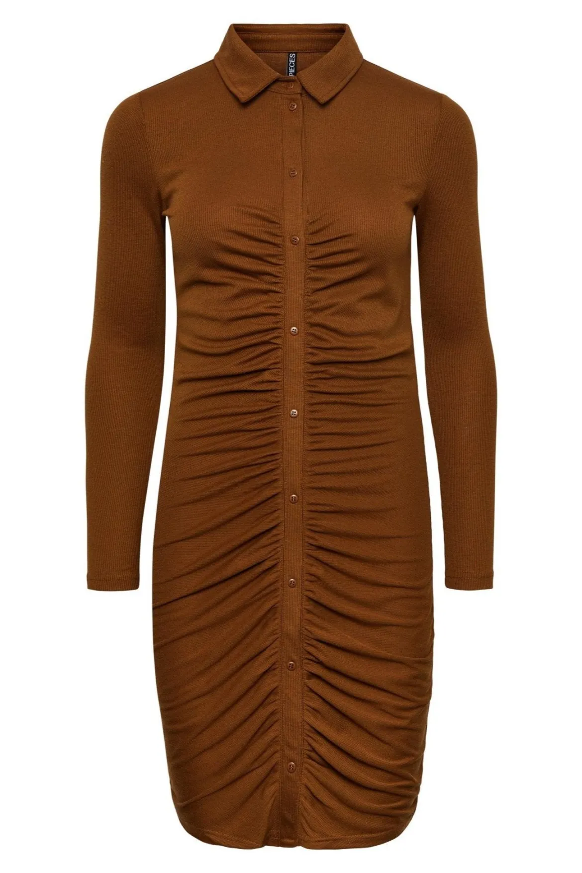 Norma Long Sleeve Dress - Brun