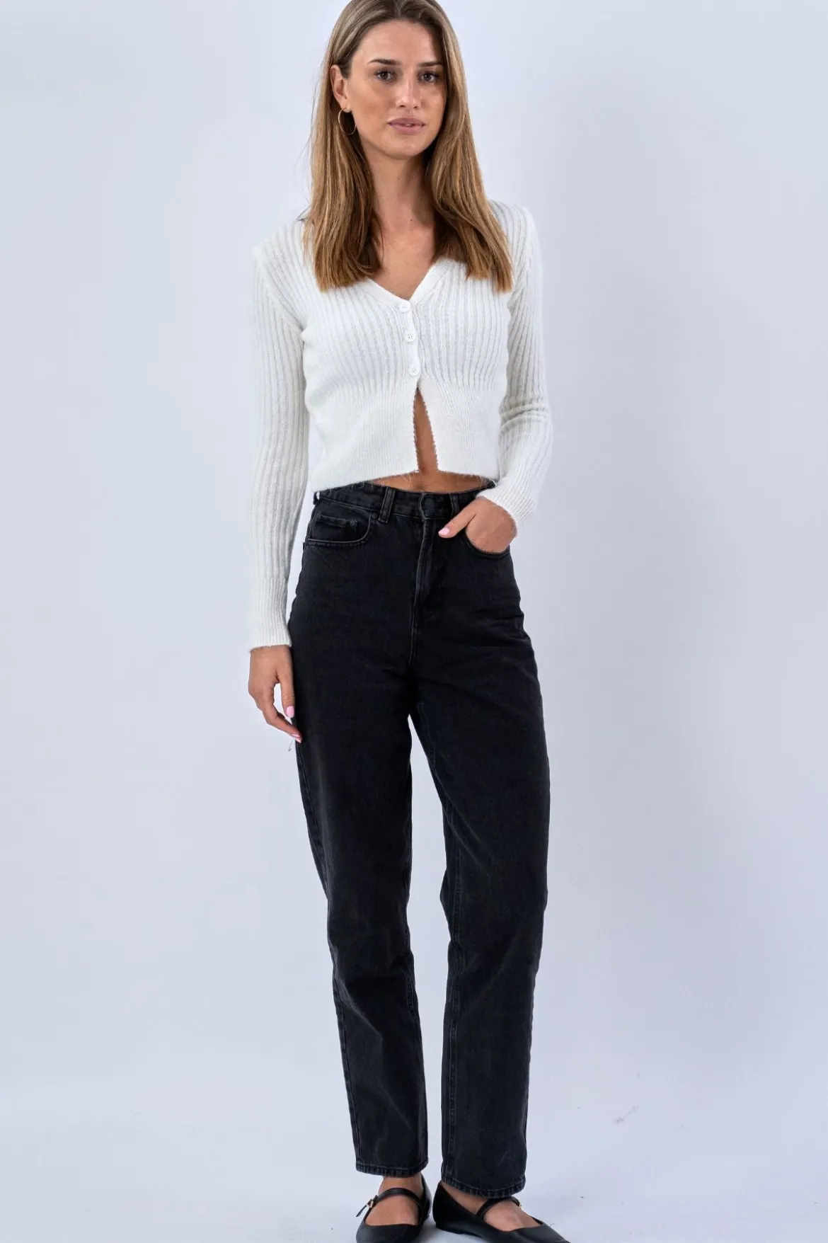 Nova Blouse Knit - Hvid