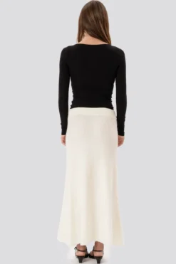 Nova Knit Skirt - Hvid