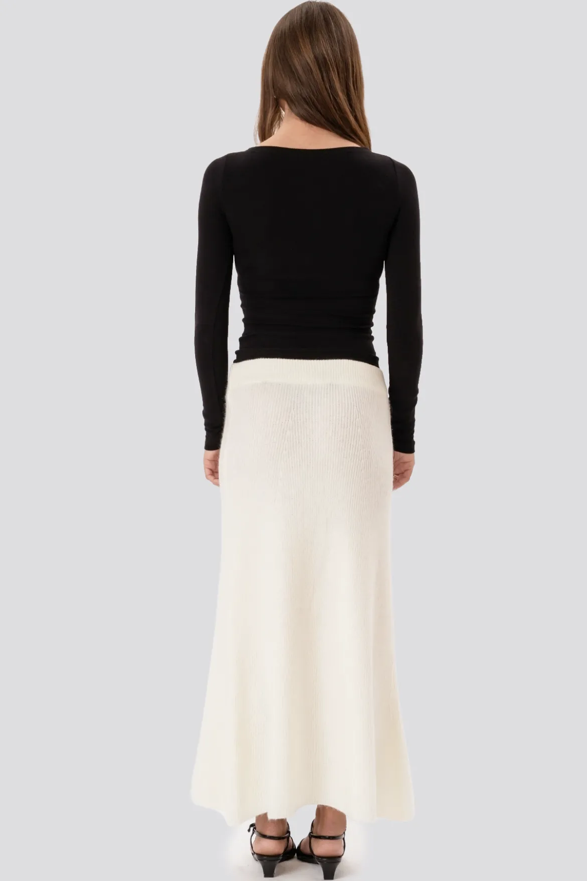 Nova Knit Skirt - Hvid
